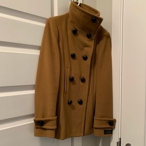 Babaton camel colored pea coat